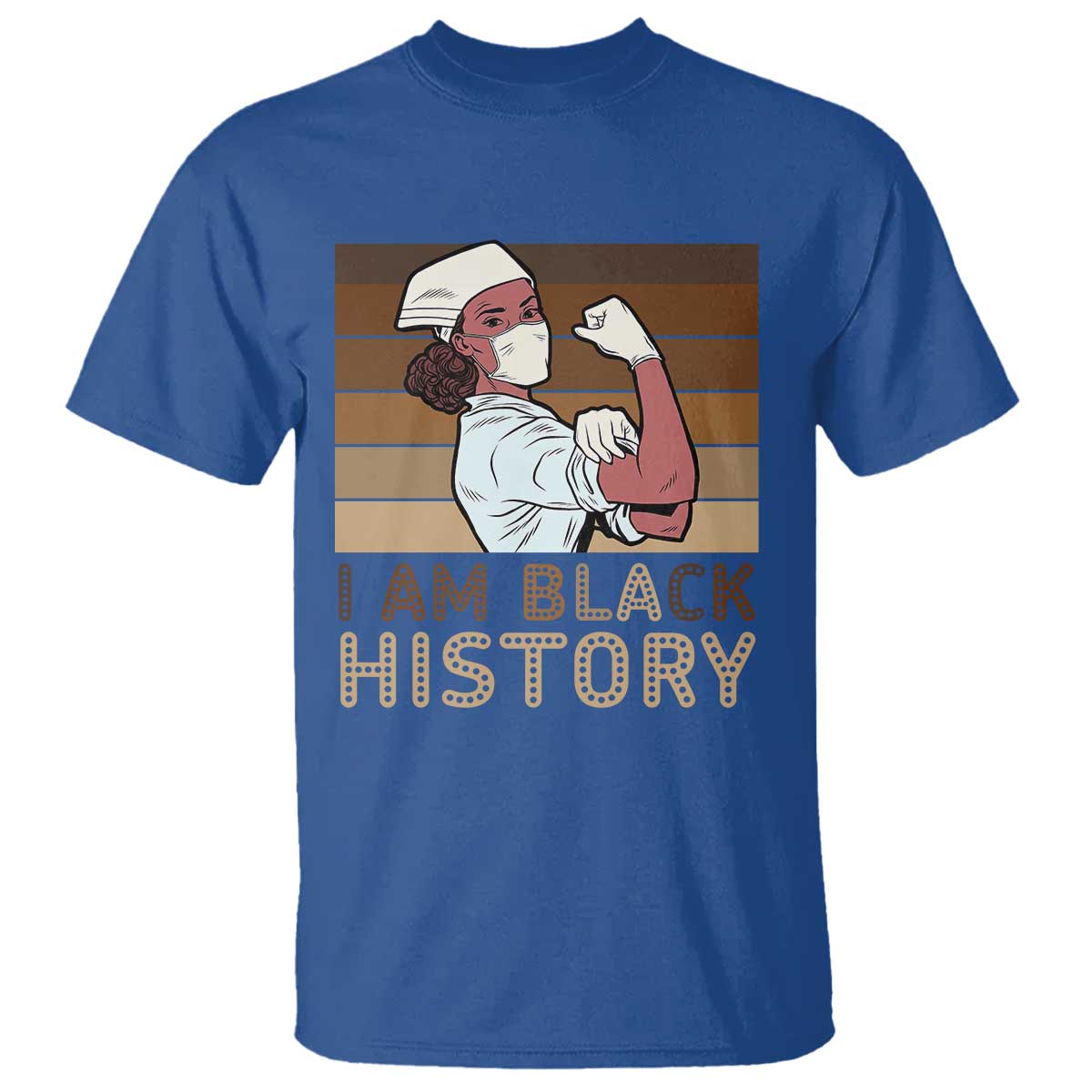 Proud Black Nurse T Shirt I Am Black History - Wonder Print Shop