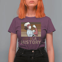 Proud Black Nurse T Shirt For Women I Am Black History - Wonder Print Shop