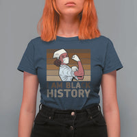 Proud Black Nurse T Shirt For Women I Am Black History - Wonder Print Shop