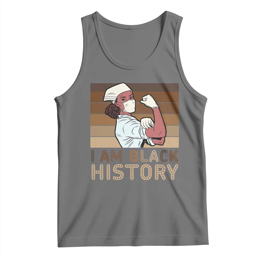 Proud Black Nurse Tank Top I Am Black History - Wonder Print Shop