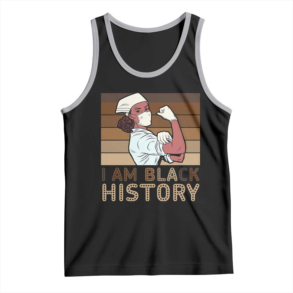 Proud Black Nurse Tank Top I Am Black History - Wonder Print Shop
