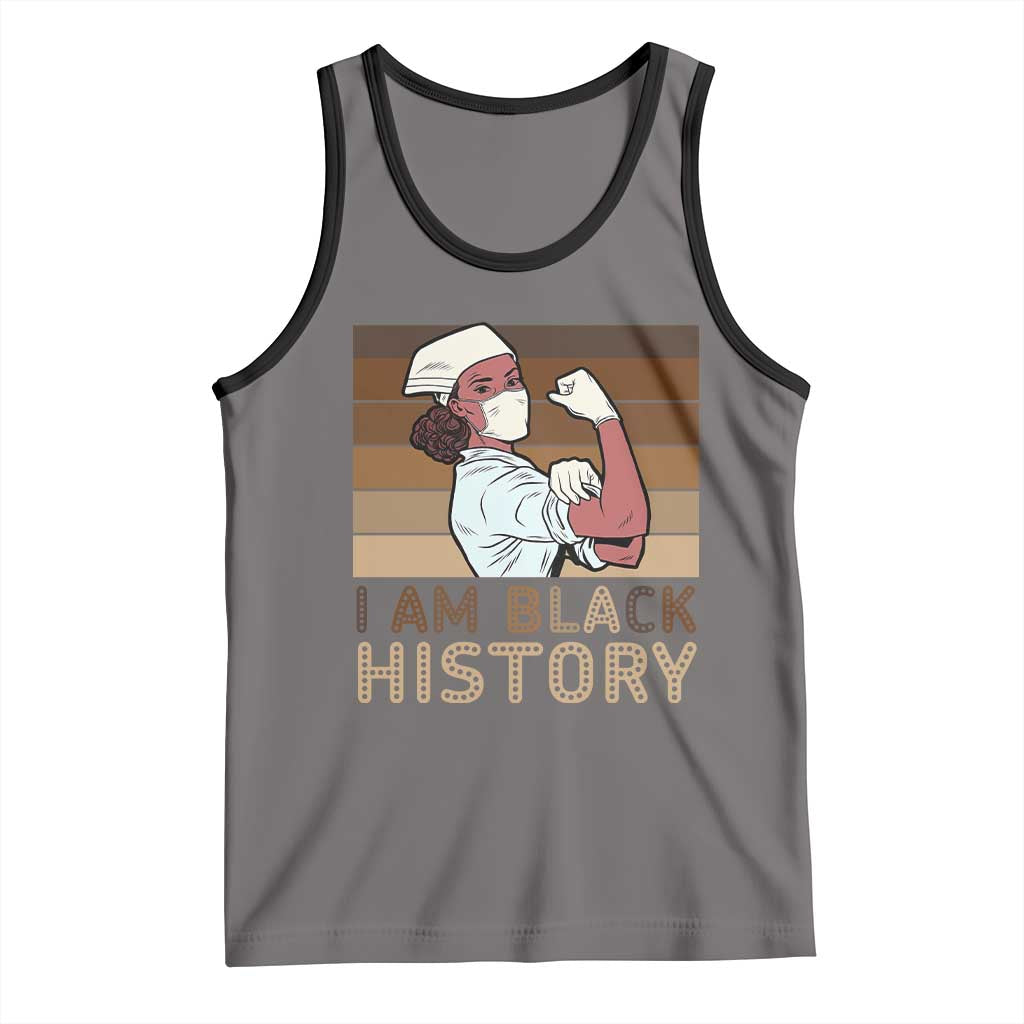 Proud Black Nurse Tank Top I Am Black History - Wonder Print Shop