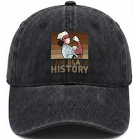 Proud Black Nurse Washed Cotton Baseball Cap I Am Black History