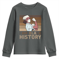 Proud Black Nurse Youth Sweatshirt I Am Black History - Wonder Print Shop
