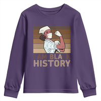 Proud Black Nurse Youth Sweatshirt I Am Black History - Wonder Print Shop