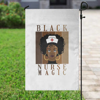 Black Nurse Magic Garden Flag Black History Month Nurse Gift - Wonder Print Shop