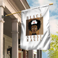 Black Nurse Magic Garden Flag Black History Month Nurse Gift - Wonder Print Shop