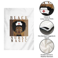 Black Nurse Magic Garden Flag Black History Month Nurse Gift - Wonder Print Shop