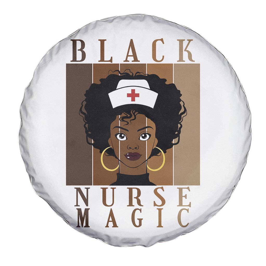 Black Nurse Magic Spare Tire Cover Black History Month Nurse Gift - Wonder Print Shop