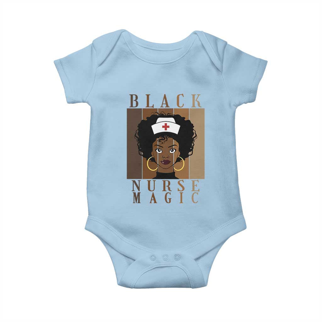 Black Nurse Magic Baby Onesie Black History Month Nurse Gift - Wonder Print Shop