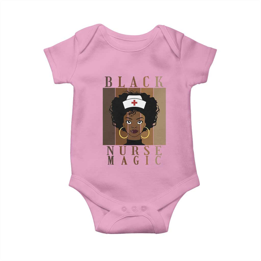 Black Nurse Magic Baby Onesie Black History Month Nurse Gift - Wonder Print Shop