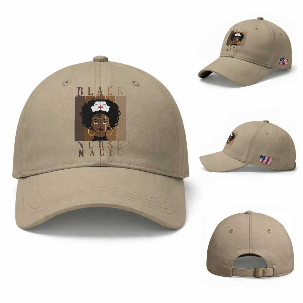 Black Nurse Magic Baseball Cap Black History Month Nurse Gift