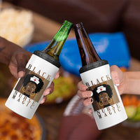 Black Nurse Magic 4 in 1 Can Cooler Tumbler Black History Month Nurse Gift - Wonder Print Shop