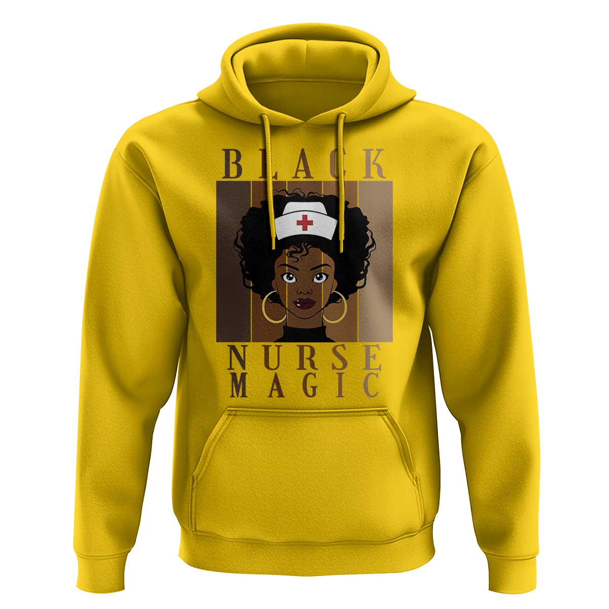 Black Nurse Magic Hoodie Black History Month Nurse Gift - Wonder Print Shop
