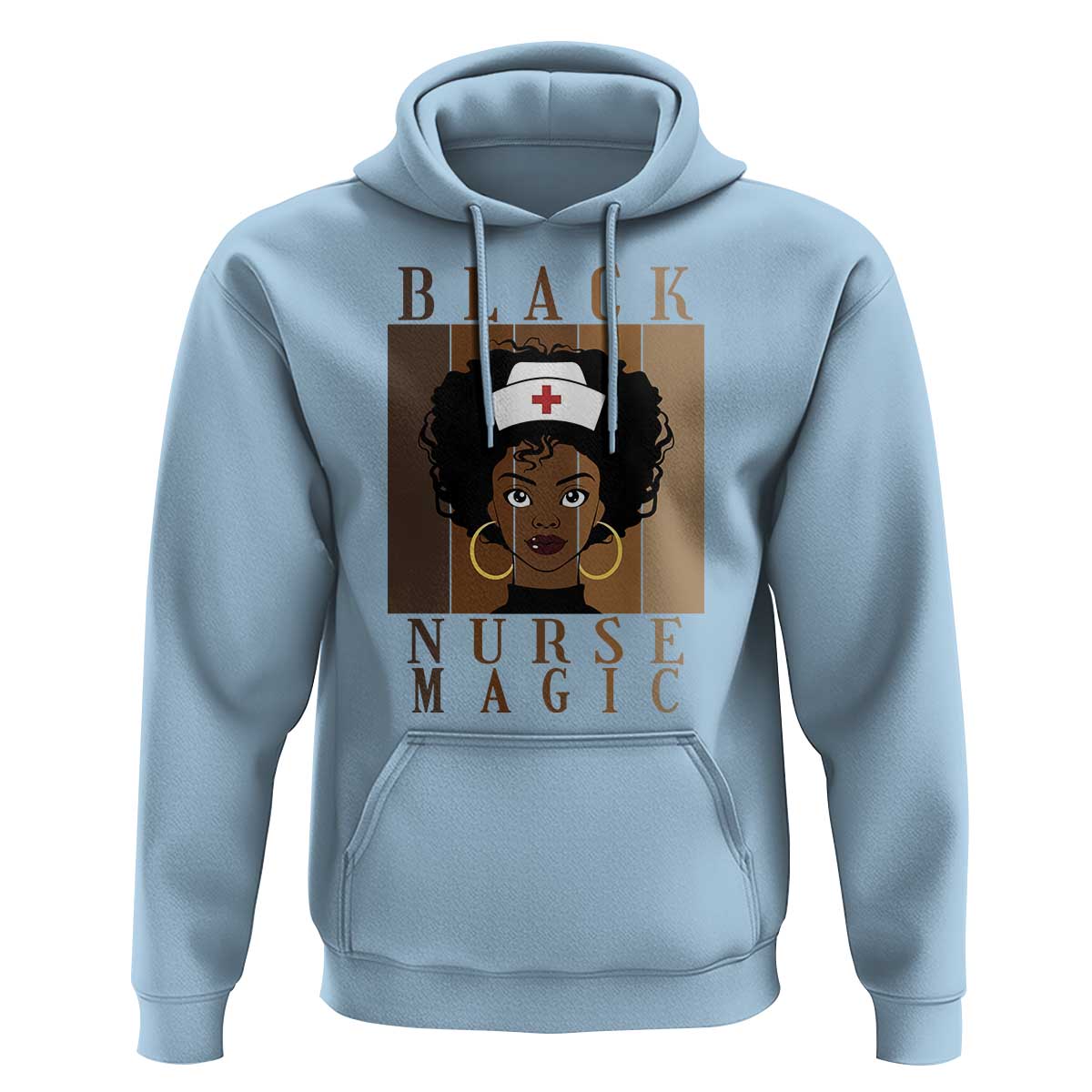 Black Nurse Magic Hoodie Black History Month Nurse Gift - Wonder Print Shop