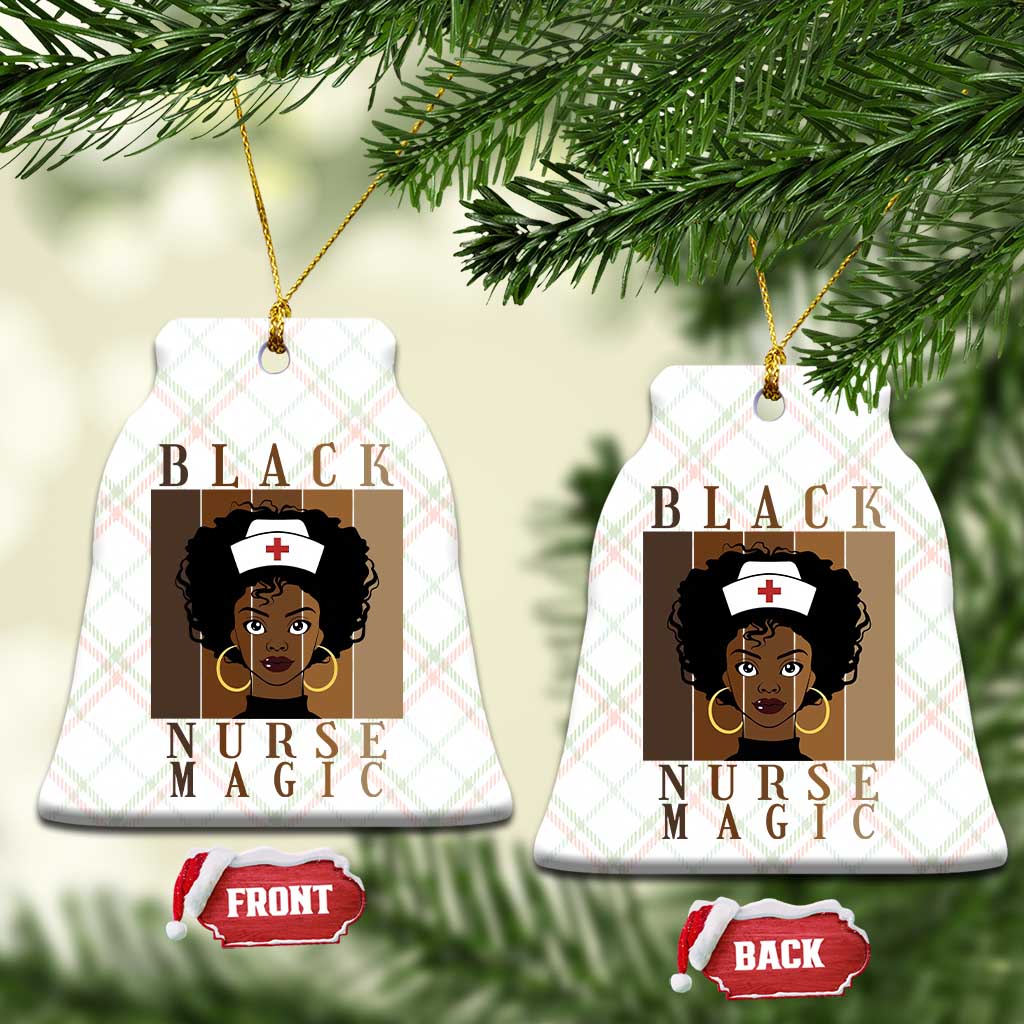 Black Nurse Magic Ceramic Ornament Black History Month Nurse Gift - Wonder Print Shop