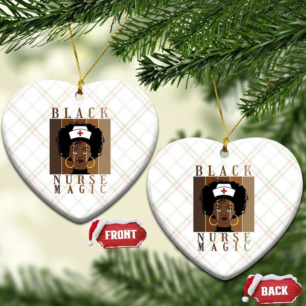 Black Nurse Magic Ceramic Ornament Black History Month Nurse Gift - Wonder Print Shop