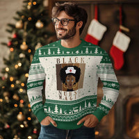 Black Nurse Magic Ugly Christmas Sweater Black History Month Nurse Gift - Wonder Print Shop