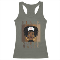 Black Nurse Magic Racerback Tank Top Black History Month Nurse Gift - Wonder Print Shop