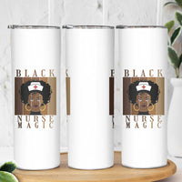 Black Nurse Magic Skinny Tumbler Black History Month Nurse Gift - Wonder Print Shop