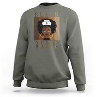 Black Nurse Magic Sweatshirt Black History Month Nurse Gift - Wonder Print Shop