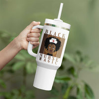 Black Nurse Magic Tumbler With Handle Black History Month Nurse Gift - Wonder Print Shop