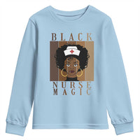Black Nurse Magic Youth Sweatshirt Black History Month Nurse Gift - Wonder Print Shop