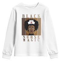 Black Nurse Magic Youth Sweatshirt Black History Month Nurse Gift - Wonder Print Shop