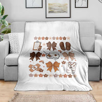 Proud Black Nurse Throw Blanket Gift For African Nurse Black History - Wonder Print Shop