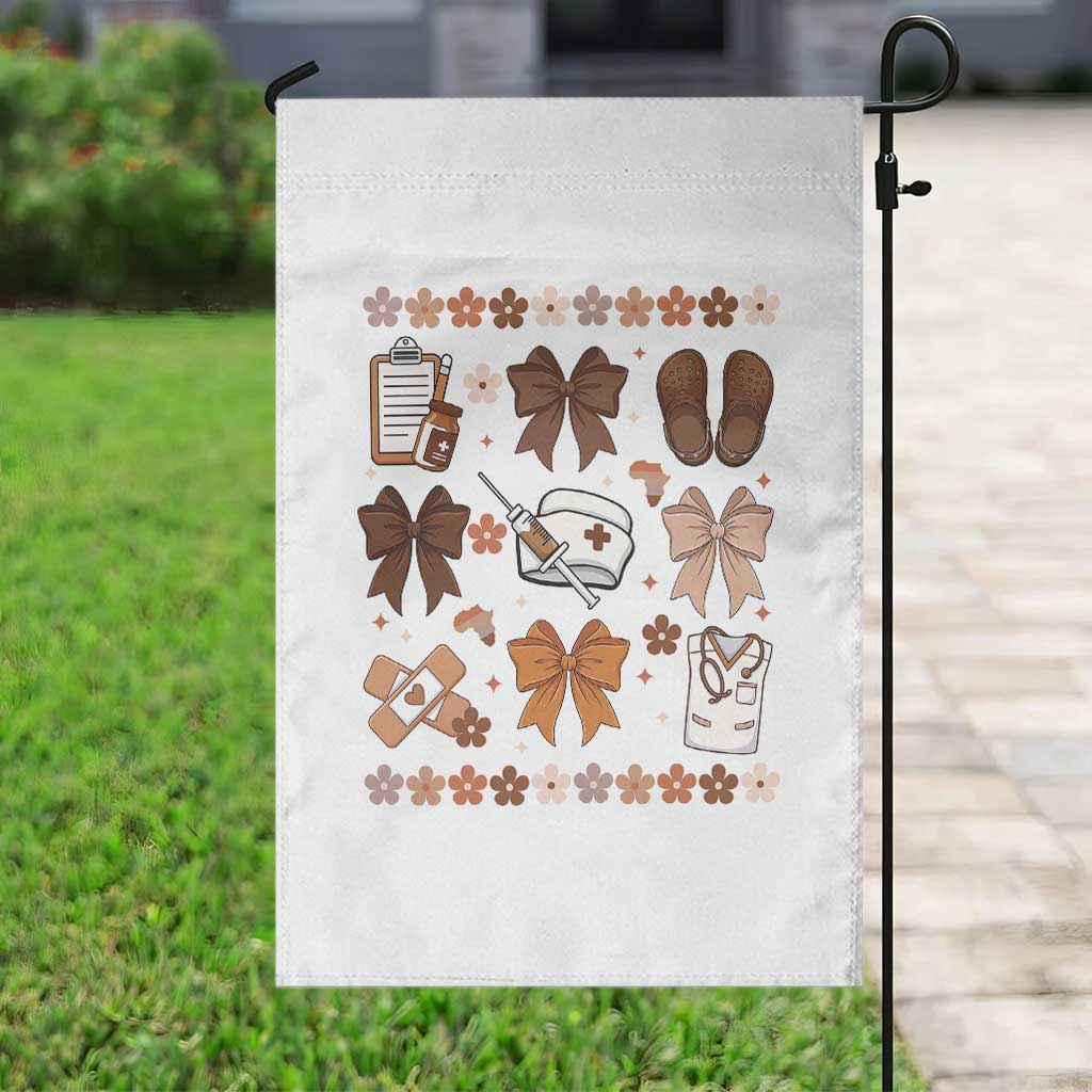 Proud Black Nurse Garden Flag Gift For African Nurse Black History - Wonder Print Shop