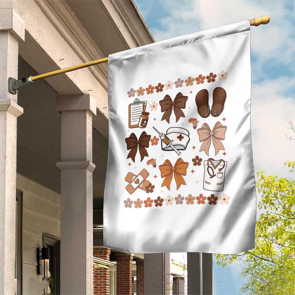 Proud Black Nurse Garden Flag Gift For African Nurse Black History - Wonder Print Shop