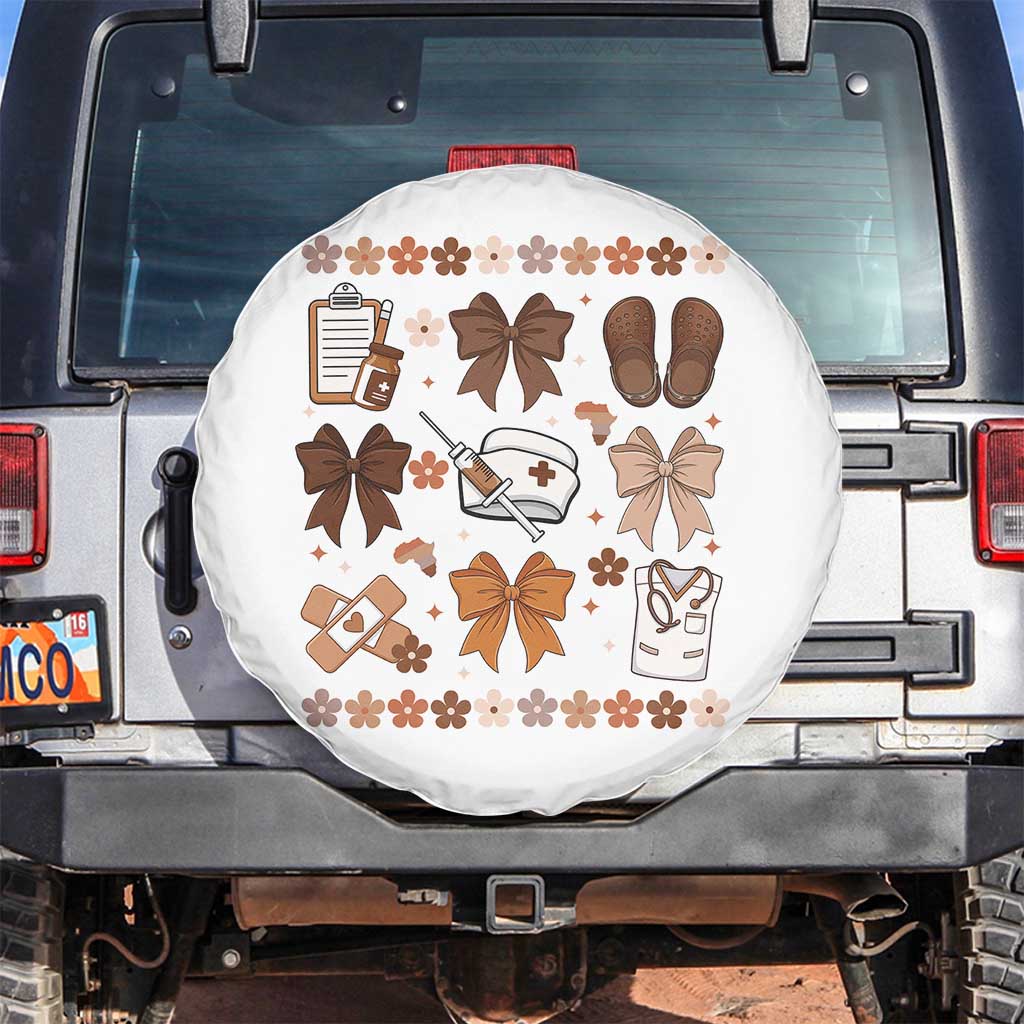 Proud Black Nurse Spare Tire Cover Gift For African Nurse Black History - Wonder Print Shop