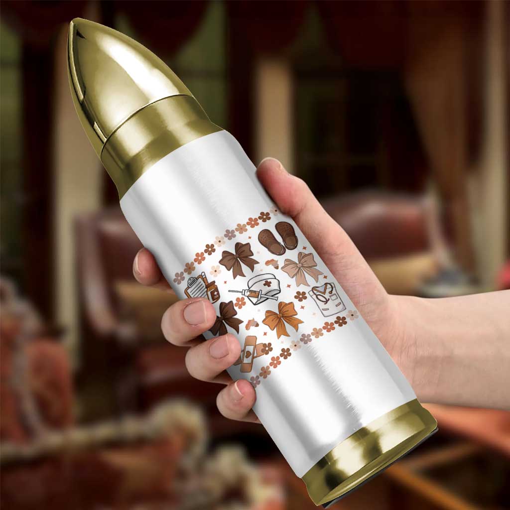 Proud Black Nurse Bullet Tumbler Gift For African Nurse Black History - Wonder Print Shop