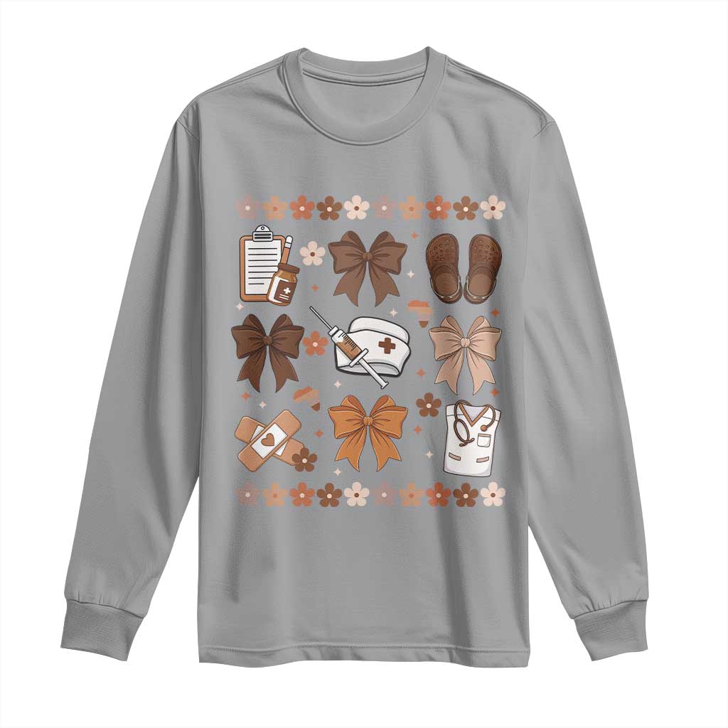 Proud Black Nurse Long Sleeve Shirt Gift For African Nurse Black History - Wonder Print Shop