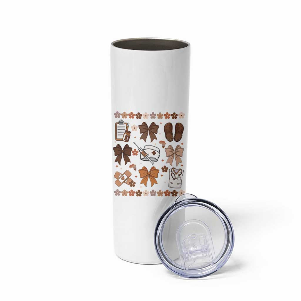Proud Black Nurse Skinny Tumbler Gift For African Nurse Black History - Wonder Print Shop