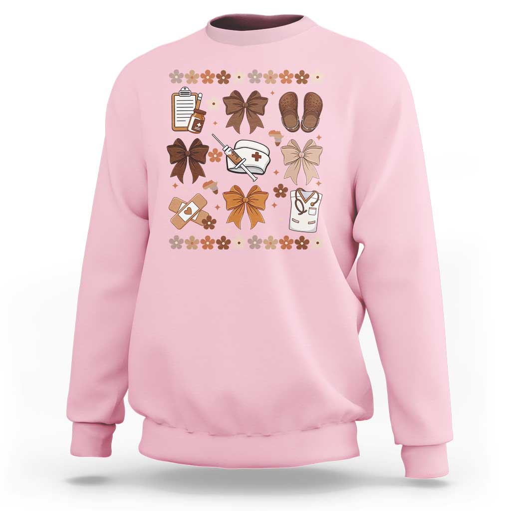 Proud Black Nurse Sweatshirt Gift For African Nurse Black History - Wonder Print Shop