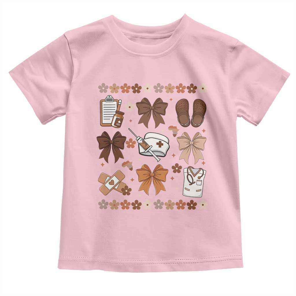 Proud Black Nurse Toddler T Shirt Gift For African Nurse Black History - Wonder Print Shop