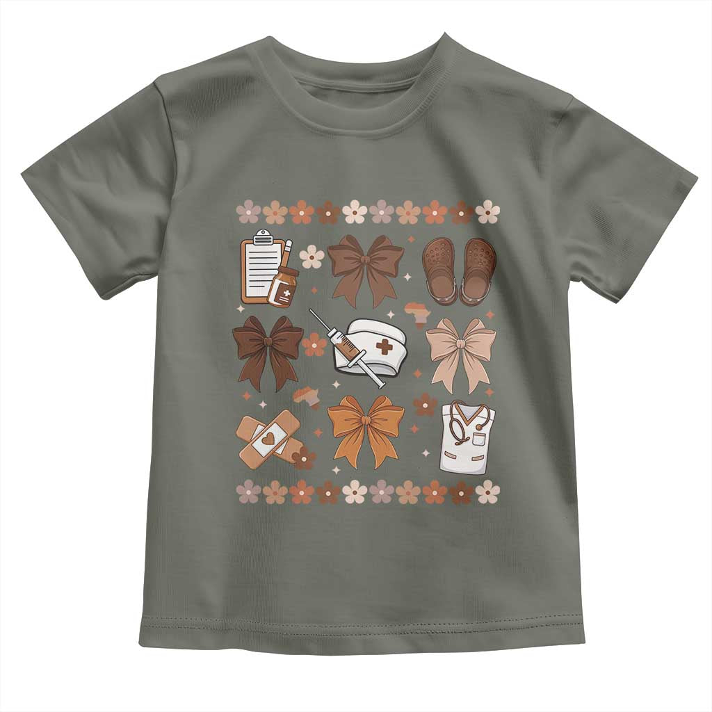 Proud Black Nurse Toddler T Shirt Gift For African Nurse Black History - Wonder Print Shop