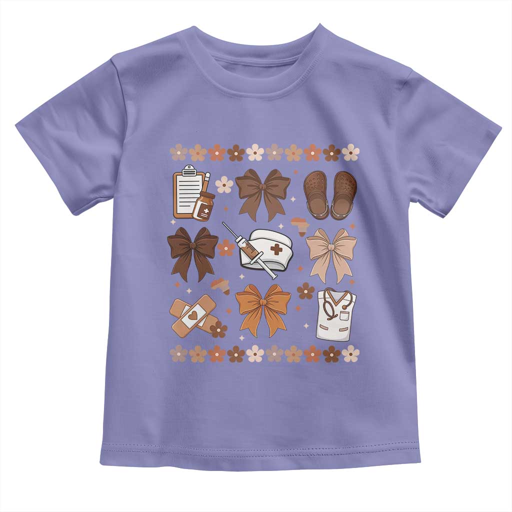 Proud Black Nurse Toddler T Shirt Gift For African Nurse Black History - Wonder Print Shop