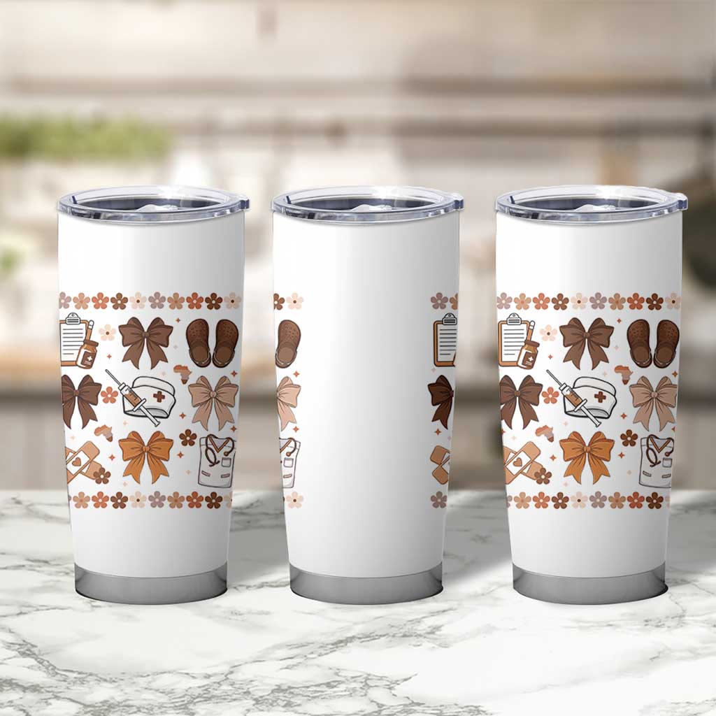 Proud Black Nurse Tumbler Cup Gift For African Nurse Black History - Wonder Print Shop