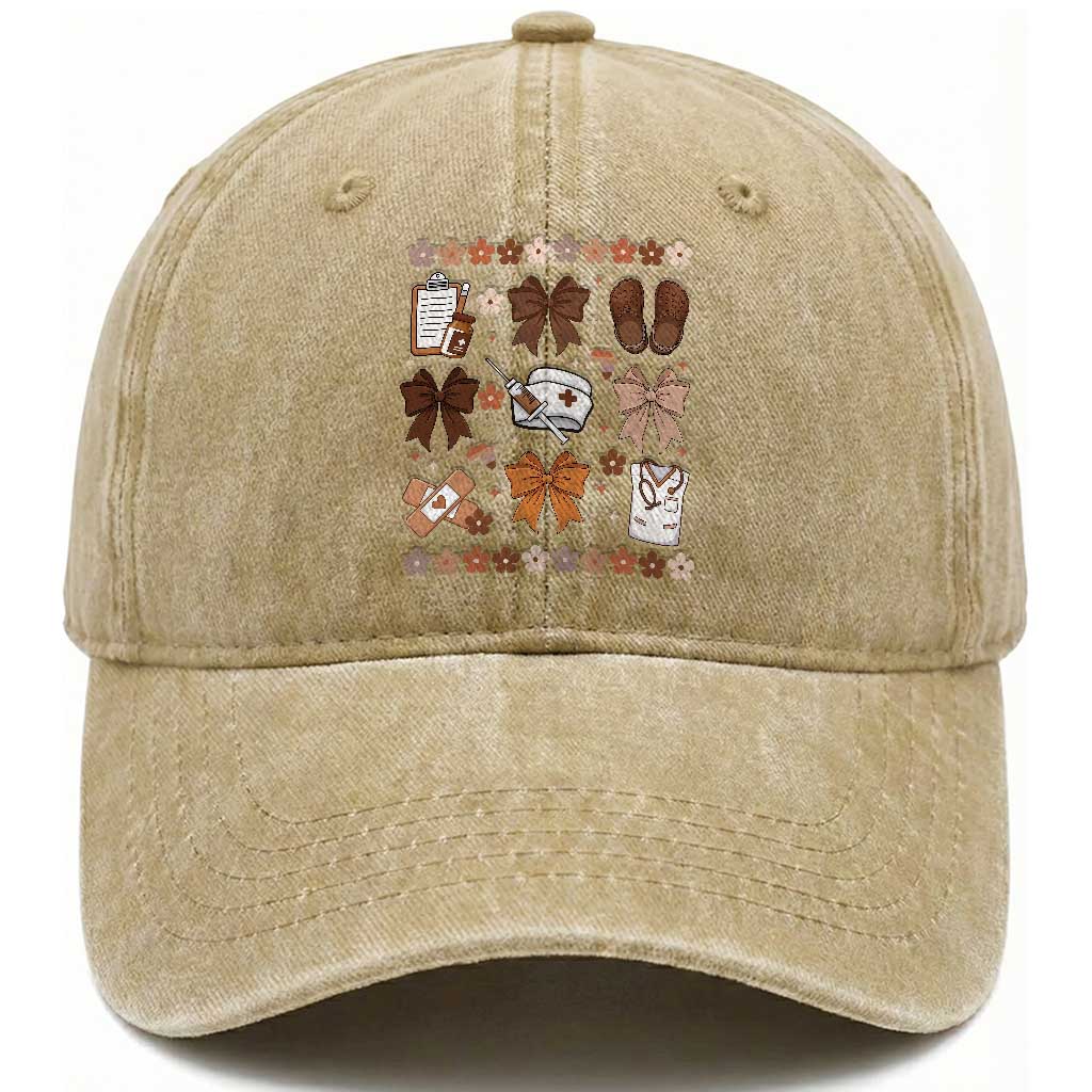 Proud Black Nurse Washed Cotton Baseball Cap Gift For African Nurse Black History