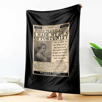 Madam C.J. Walker Throw Blanket I Made My Own Opportunity - Wonder Print Shop