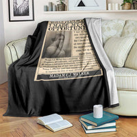 Madam C.J. Walker Throw Blanket I Made My Own Opportunity - Wonder Print Shop