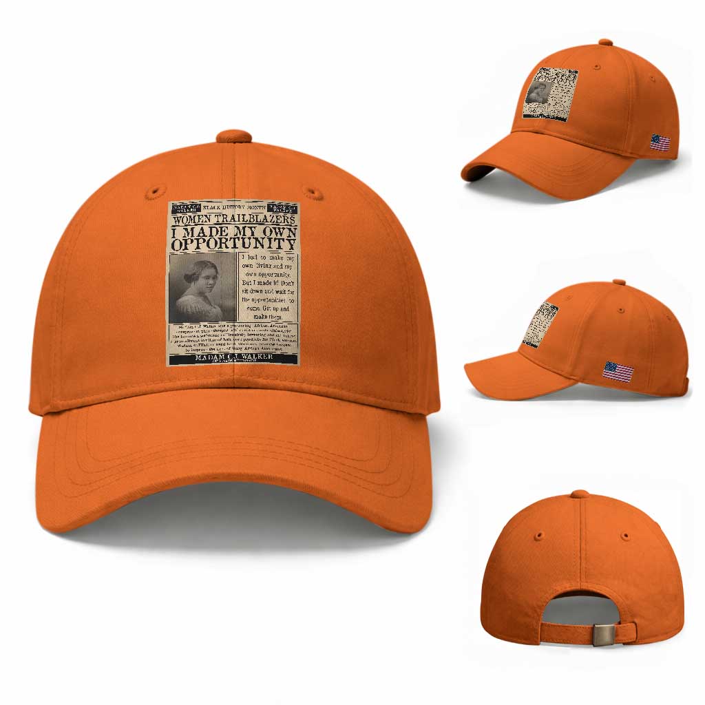 Madam C.J. Walker Baseball Cap I Made My Own Opportunity