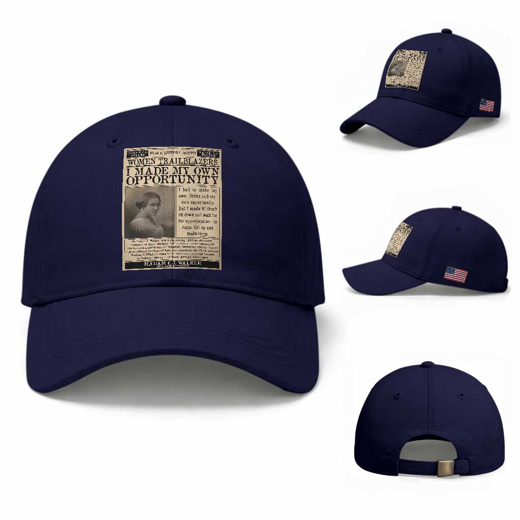 Madam C.J. Walker Baseball Cap I Made My Own Opportunity