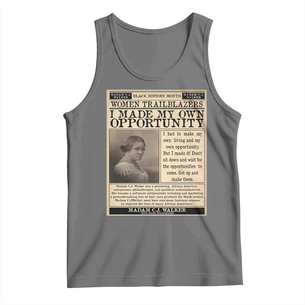 Madam C.J. Walker Tank Top I Made My Own Opportunity - Wonder Print Shop