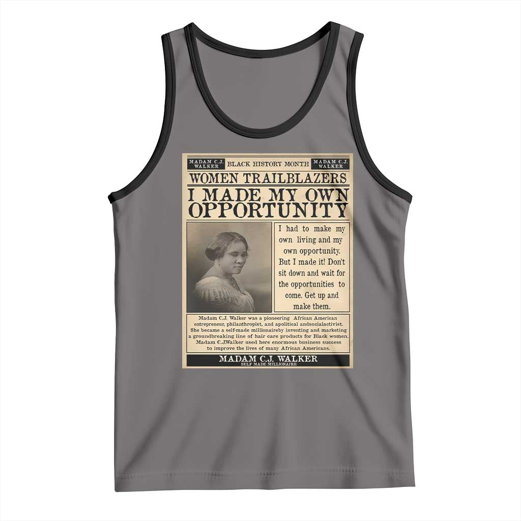Madam C.J. Walker Tank Top I Made My Own Opportunity - Wonder Print Shop