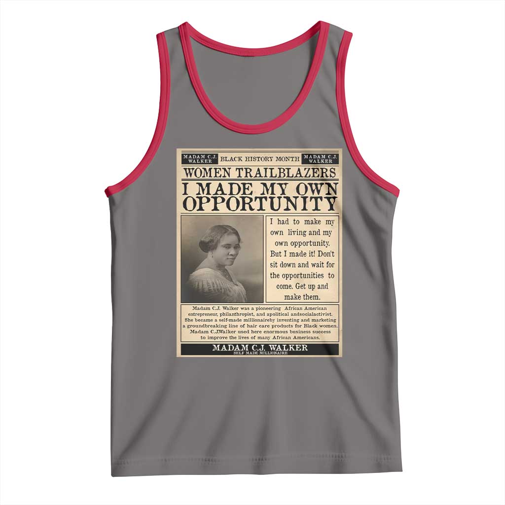 Madam C.J. Walker Tank Top I Made My Own Opportunity - Wonder Print Shop