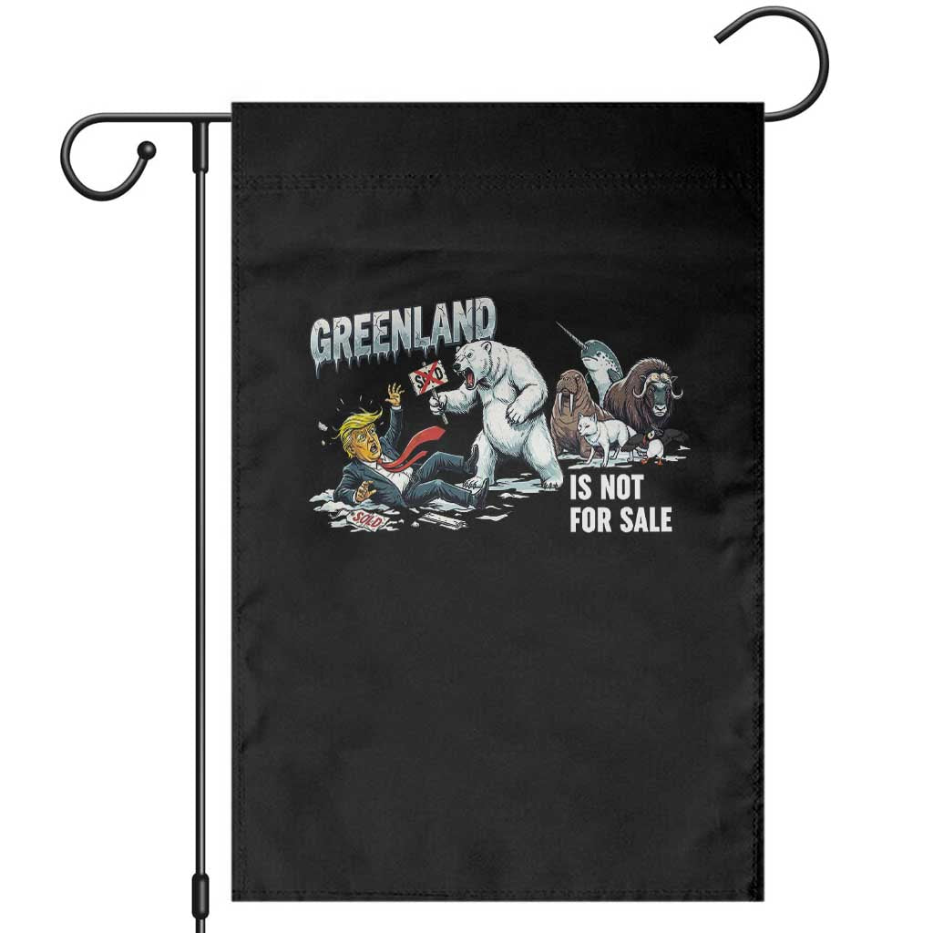 Greenland Not For Sale Garden Flag Political Humor Gift