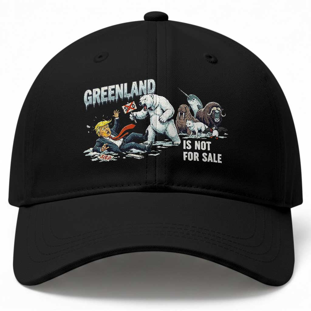 Greenland Not For Sale Baseball Cap Political Humor Gift